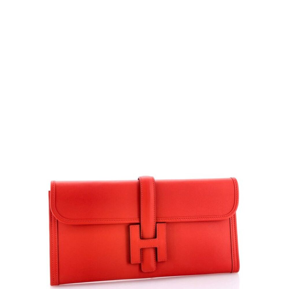 Hermes Jige Elan Clutch Swift 29 Red - Picture 2 of 6